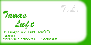 tamas luft business card